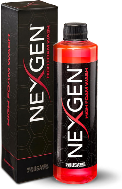 High Foam Car Wash (8Oz) - Professional-Grade, Ph-Balanced Car Soap for Spotless Shine - On-The-Go Car Detailing - Car Cleaning Supplies - Safe for Coated, Waxed & Sealed Finishes