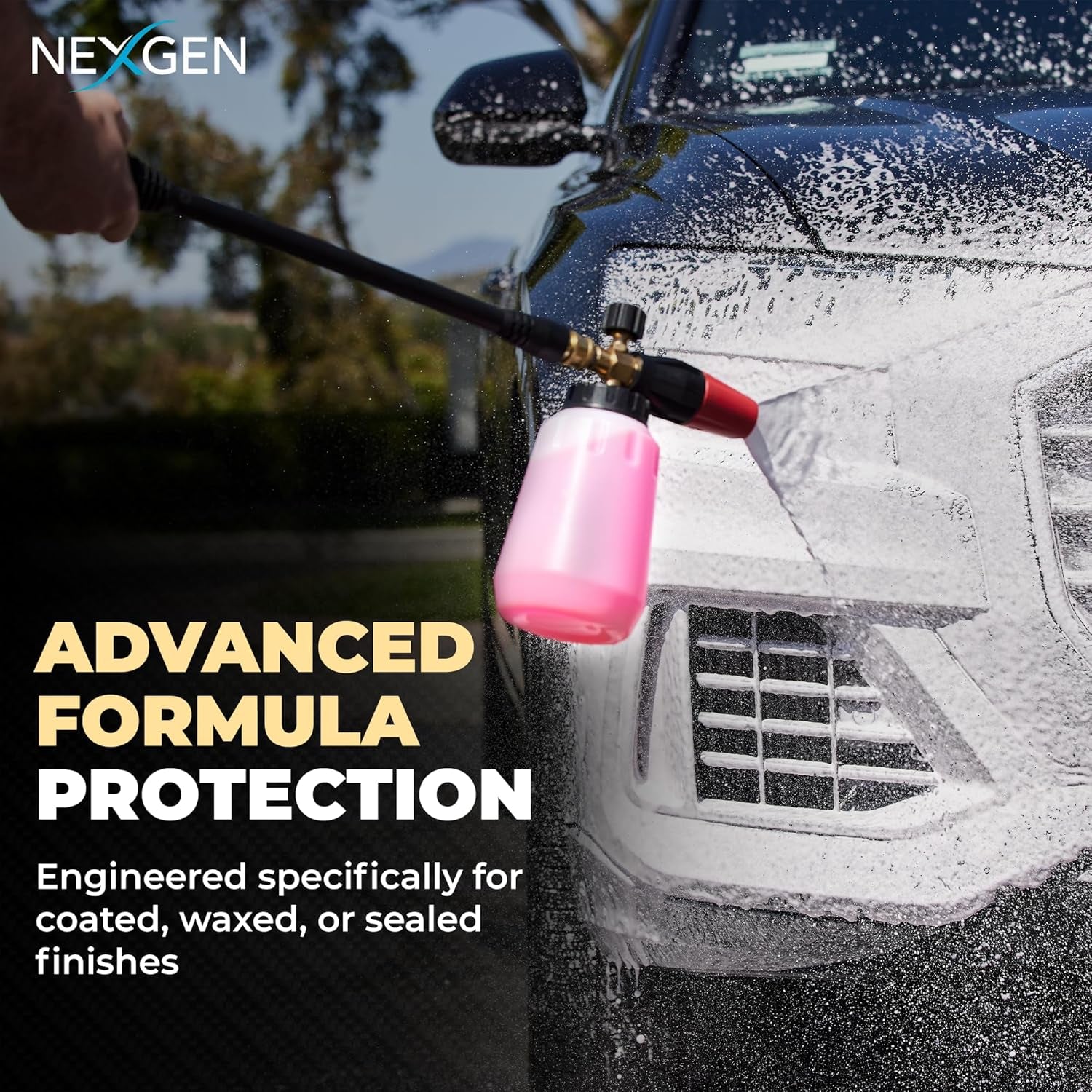 High Foam Car Wash (8Oz) - Professional-Grade, Ph-Balanced Car Soap for Spotless Shine - On-The-Go Car Detailing - Car Cleaning Supplies - Safe for Coated, Waxed & Sealed Finishes