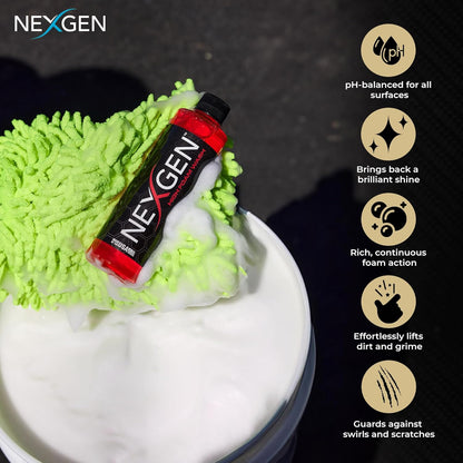 High Foam Car Wash (8Oz) - Professional-Grade, Ph-Balanced Car Soap for Spotless Shine - On-The-Go Car Detailing - Car Cleaning Supplies - Safe for Coated, Waxed & Sealed Finishes